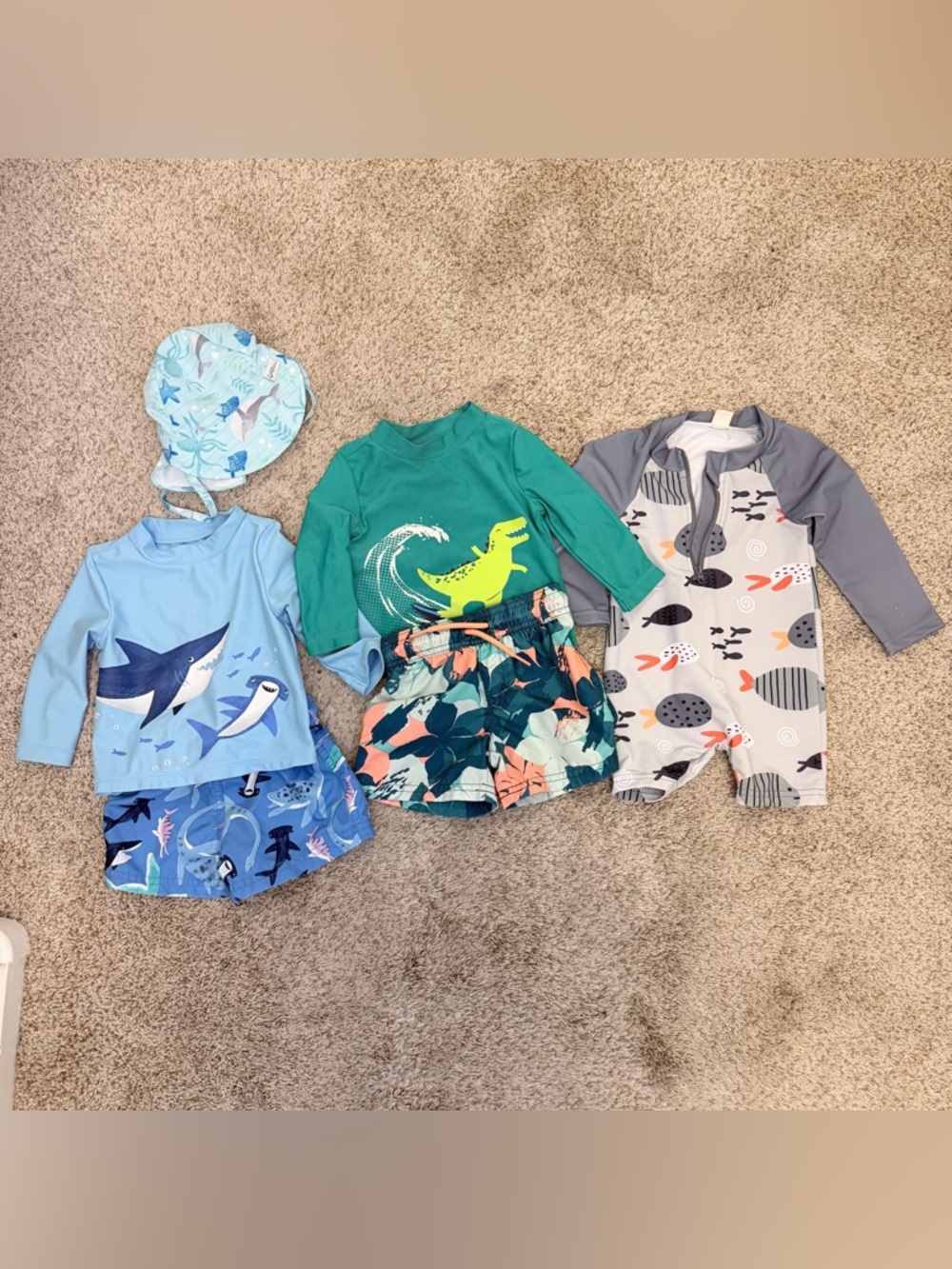 Baby boy Swim BUNDLE of three